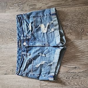 Express denim shorts